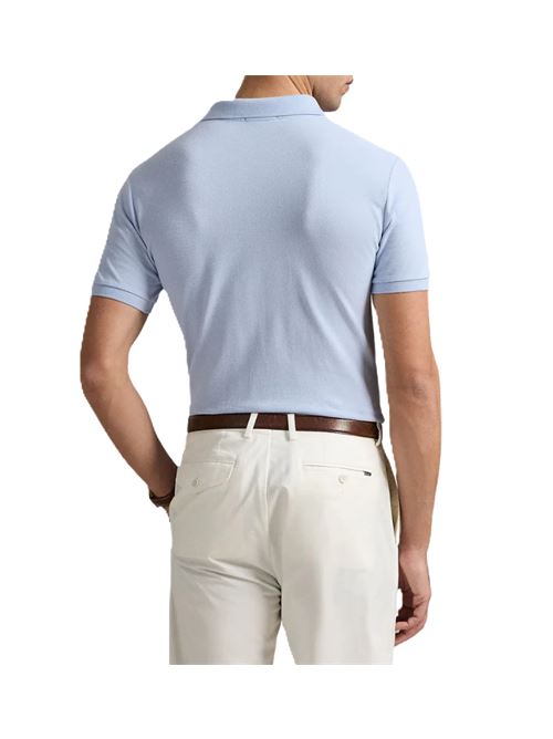 Polo maniche corte blu Polo Ralph Lauren Polo Ralph Lauren | SSKCCMSLM1 SHORT SLEEVE KNIT710680784425CORNFLOWER BLUE